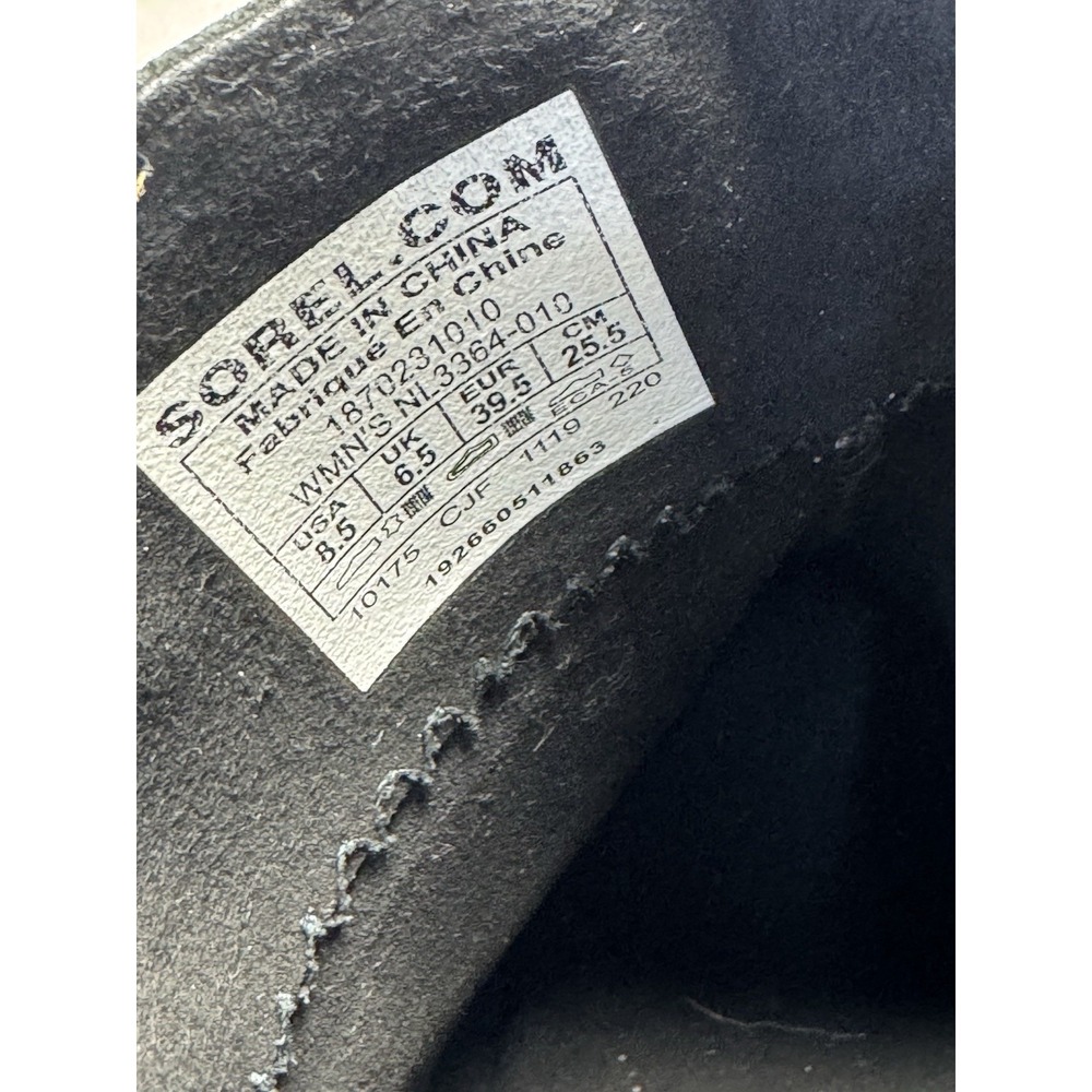 Sorel JOAN OF ARCTIC WEDGE BOOTIE BOOT NL3364-010 SIZE 8.5 - Picture 7 of 8